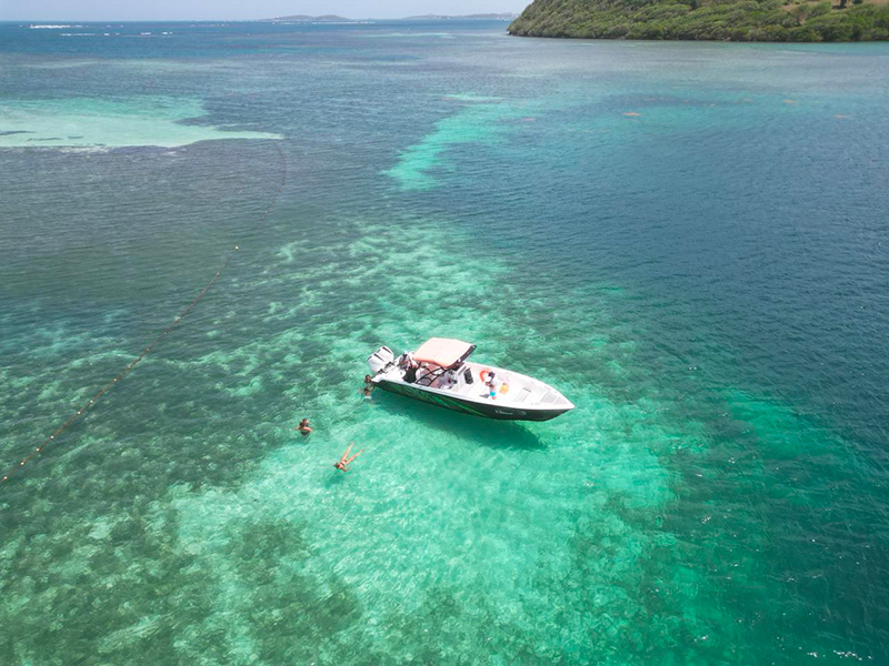 3D excursions martinique bateau dans les fonds blancs